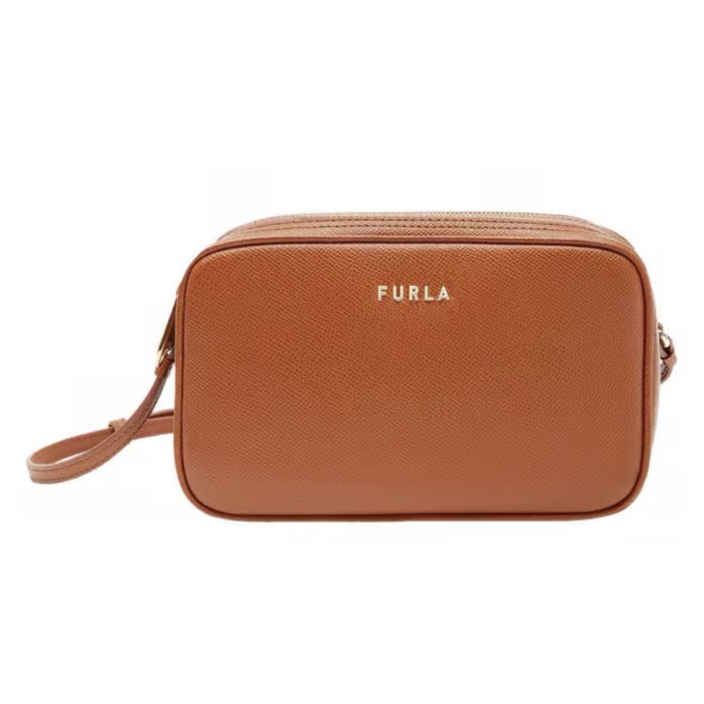 Furla Tan Crossbody Camera Bag